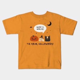 Ghost N Goblins Tis Near Halloween Kids T-Shirt